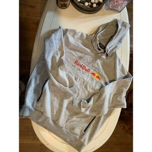 Red Bull Racing Ashton Martin Hoodie F1 Formula 1 Zip Pockets Mens Sz L